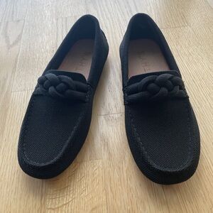 Rothy’s black drivers with braided band Sz 7